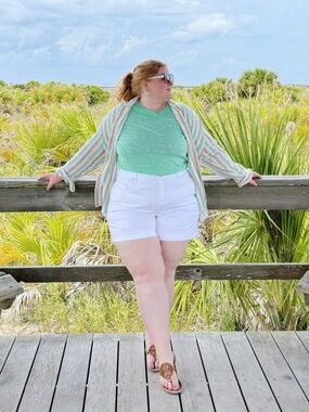 Lane Bryant Linen Button-Down Shirt